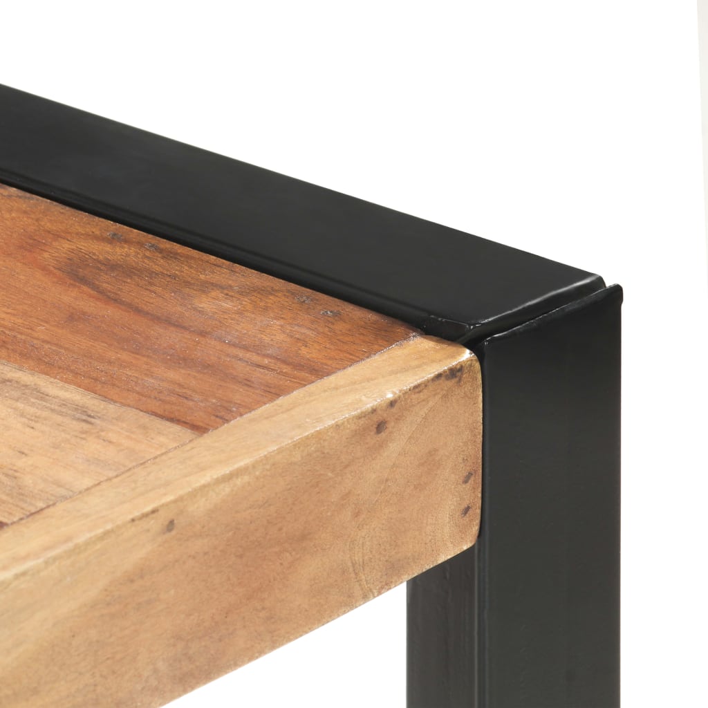 vidaXL Eettafel 120x60x75 cm massief hout