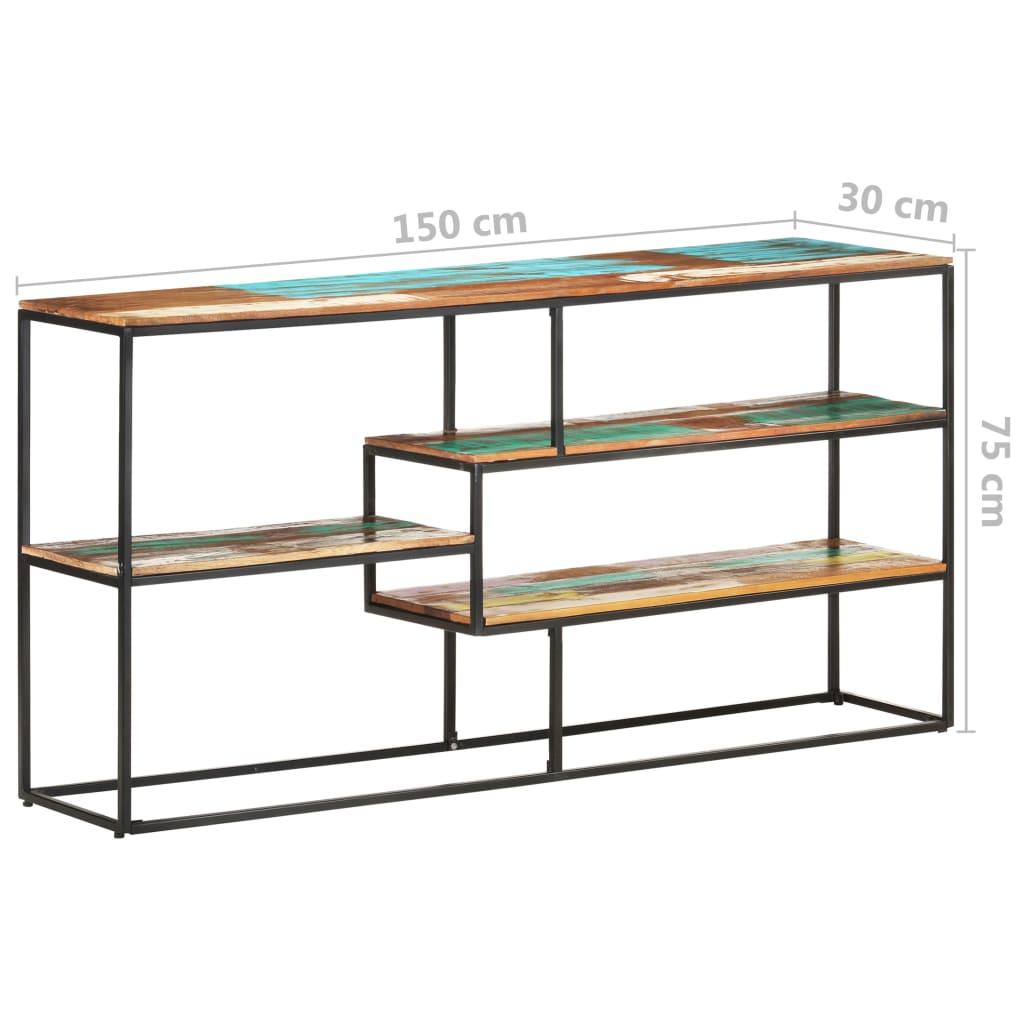 vidaXL Dressoir 150x30x75 cm massief gerecycled hout