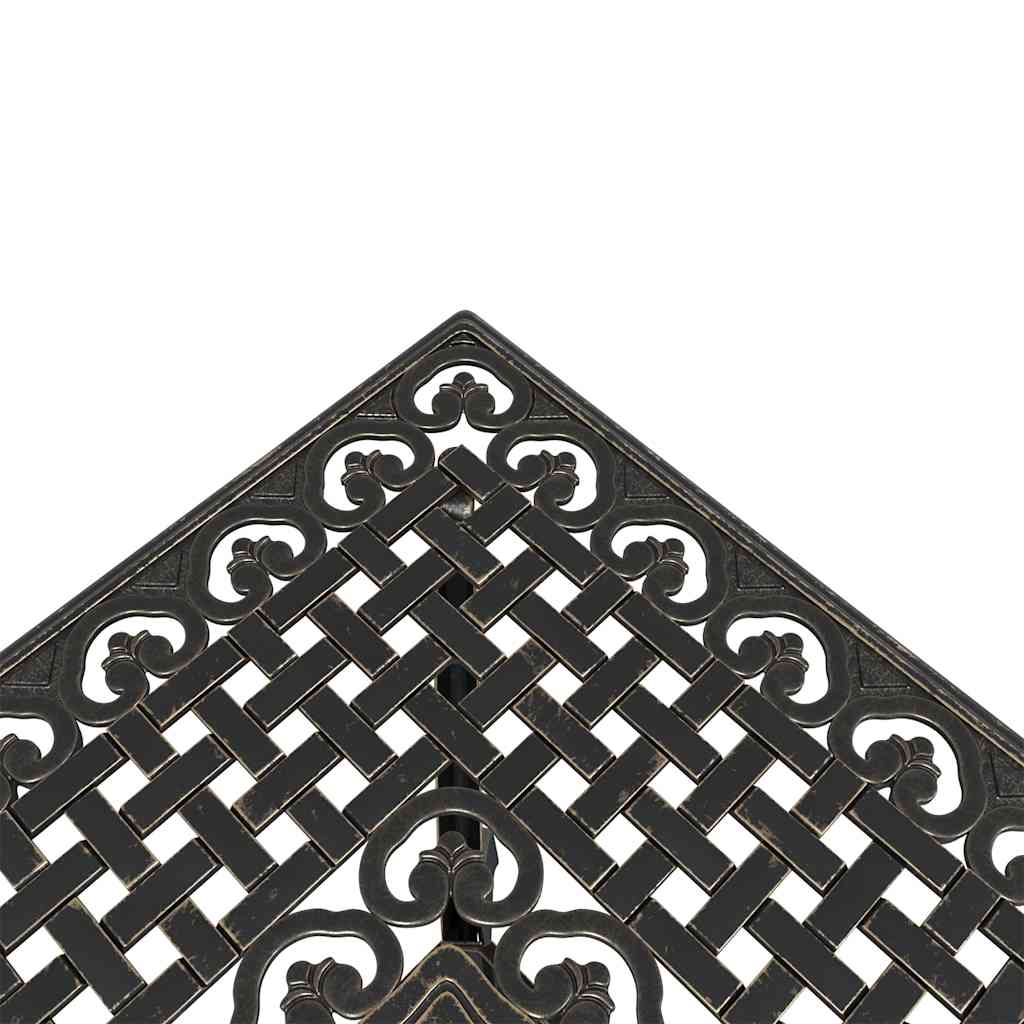 vidaXL 3-Piece Cast Aluminum Bistro Set Bronze
