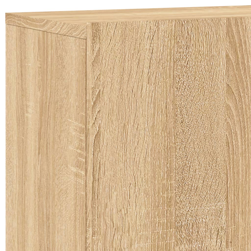 vidaXL 5-delige Tv-wandmeubelset bewerkt hout sonoma eikenkleurig