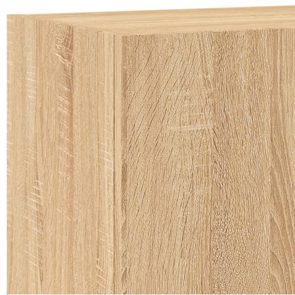 vidaXL 5-delige Tv-wandmeubelset bewerkt hout sonoma eikenkleurig