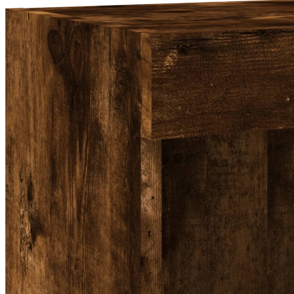 vidaXL 5-delige Tv-wandmeubelset met LED bewerkt hout sonoma eiken