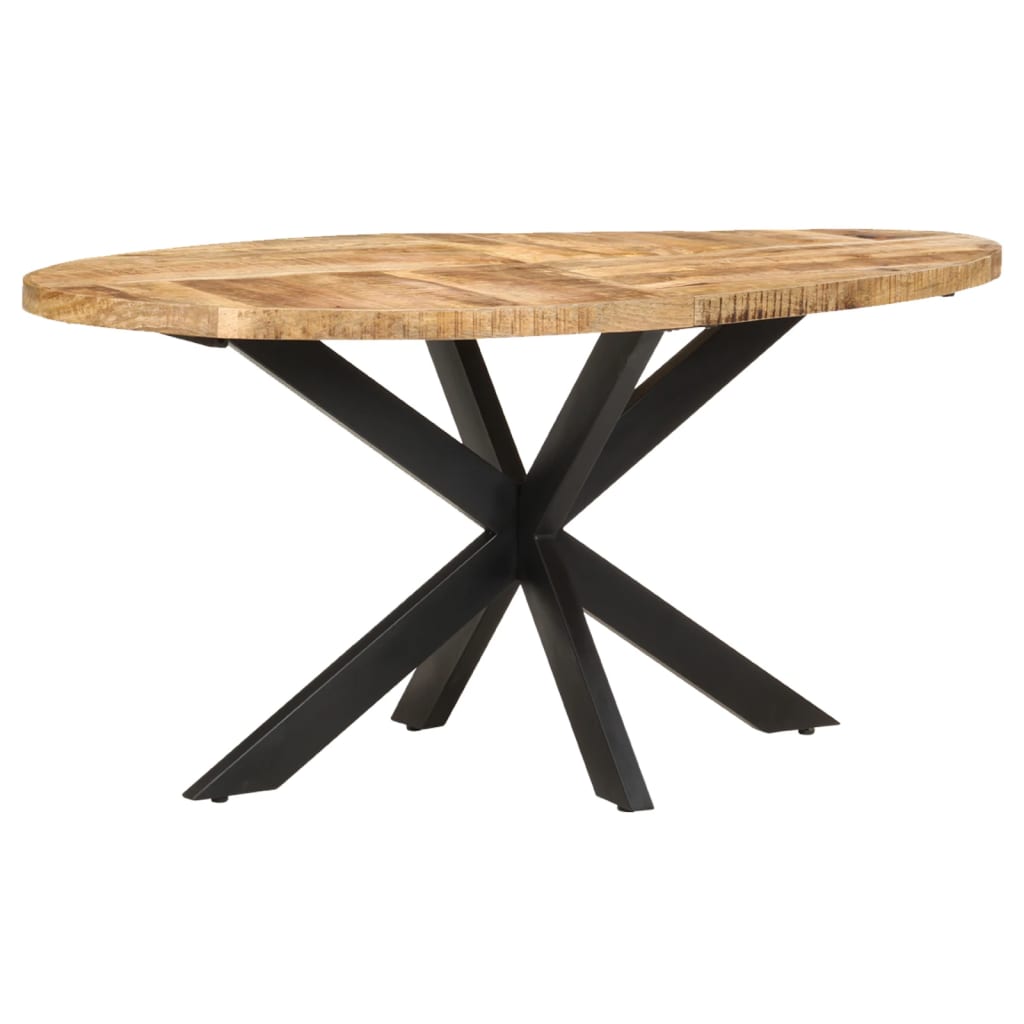 vidaXL Eettafel 140x80x75 cm massief mangohout