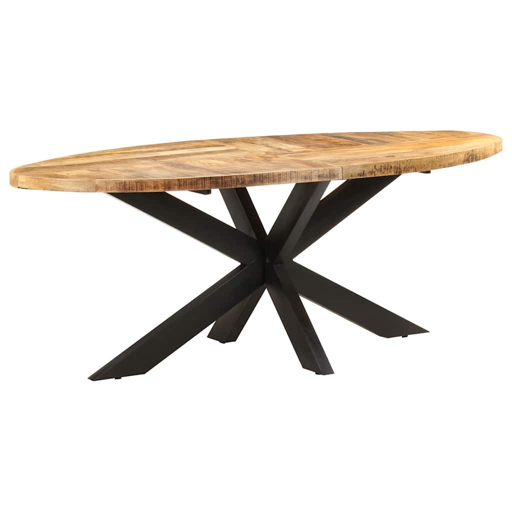 vidaXL Eettafel 140x80x75 cm massief mangohout