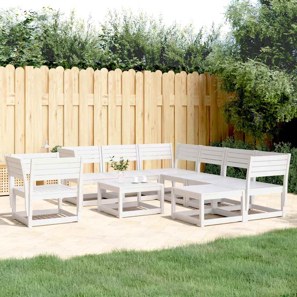 vidaXL 8-delige Loungeset massief grenenhout