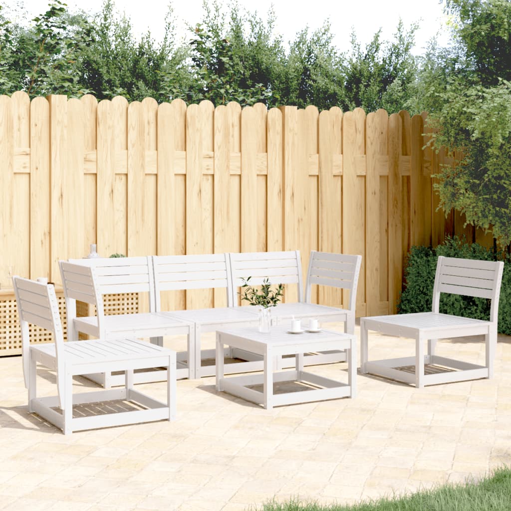 vidaXL 5-delige Loungeset massief grenenhout