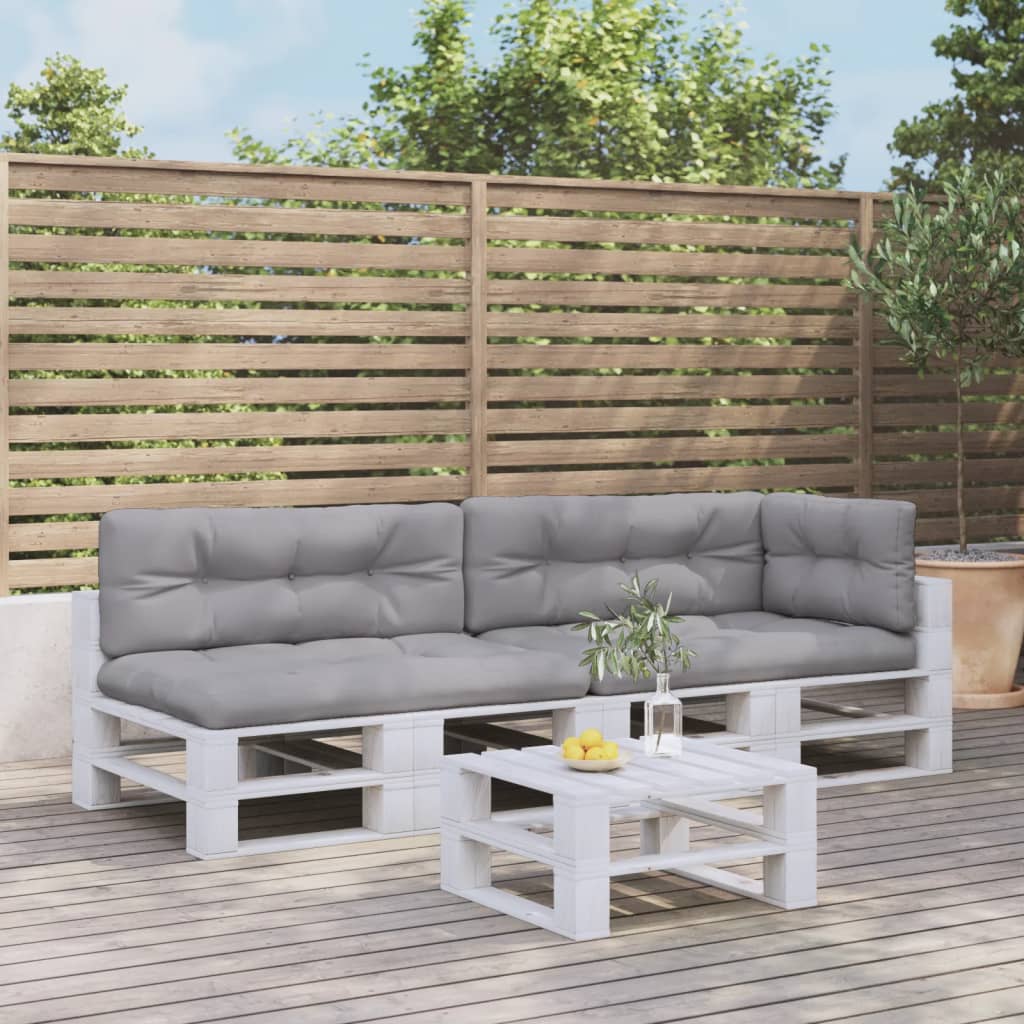 vidaXL Palletkussens 5 st stof antracietkleurig