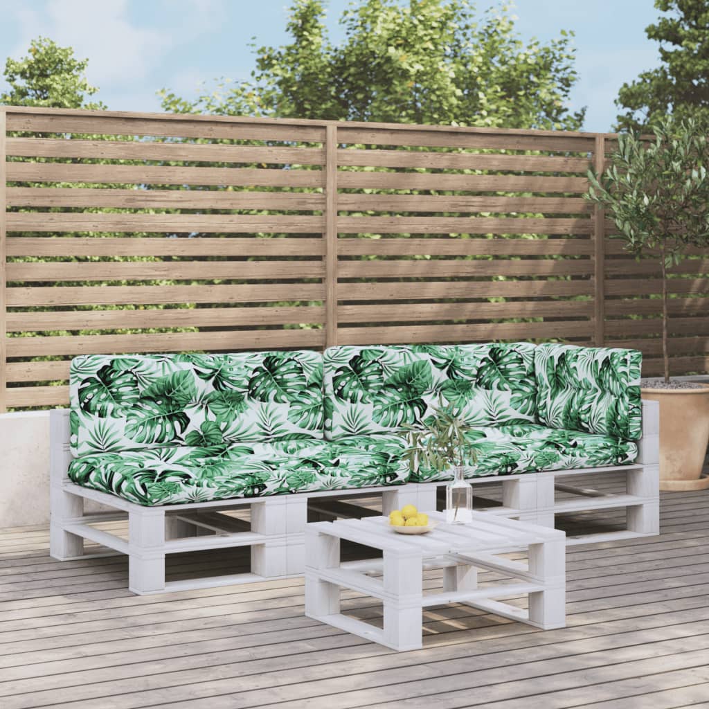vidaXL Palletkussens 5 st stof antracietkleurig