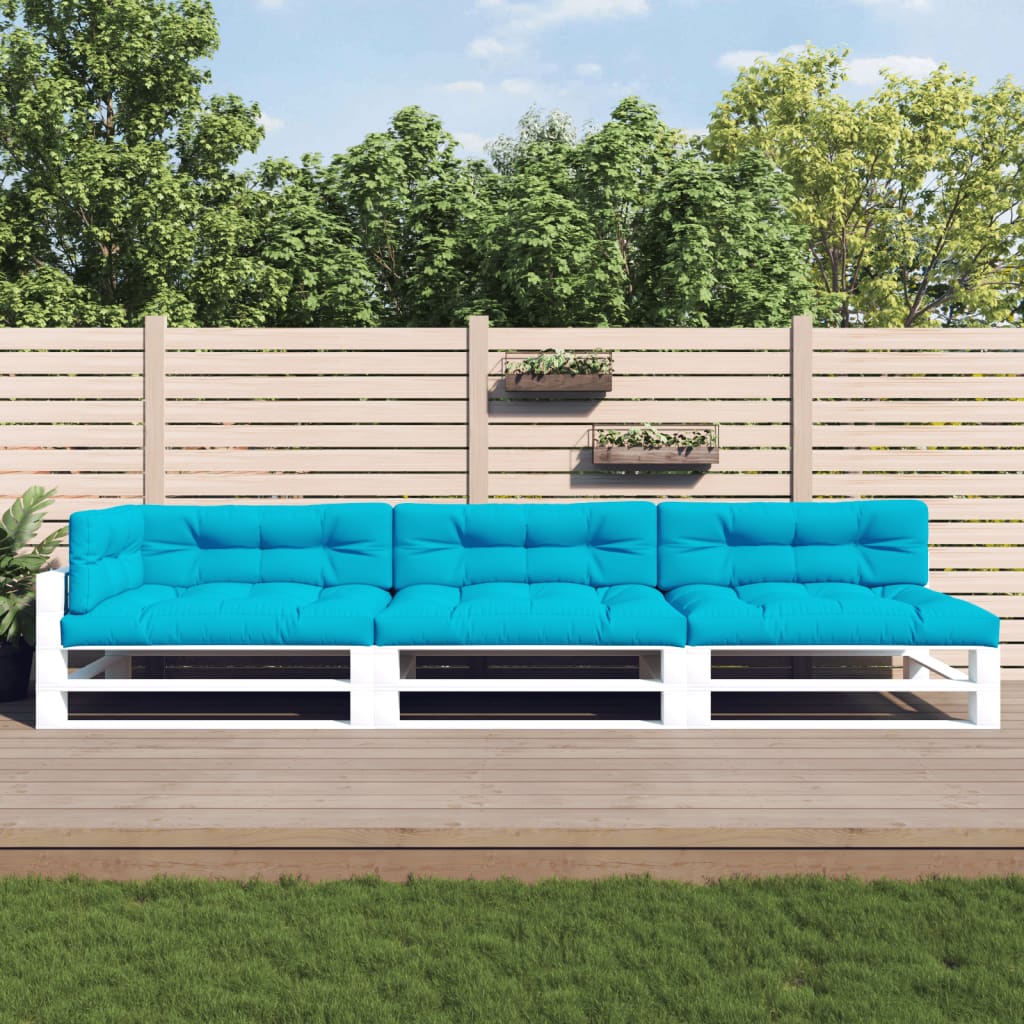 vidaXL Palletkussens 7 st stof antracietkleurig