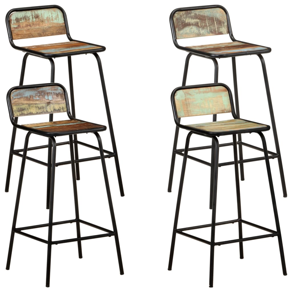 vidaXL Barstoelen 2 st massief mangohout