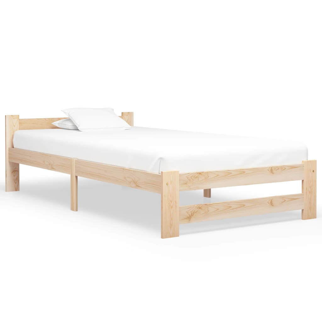 vidaXL Bedframe massief grenenhout 90x200 cm