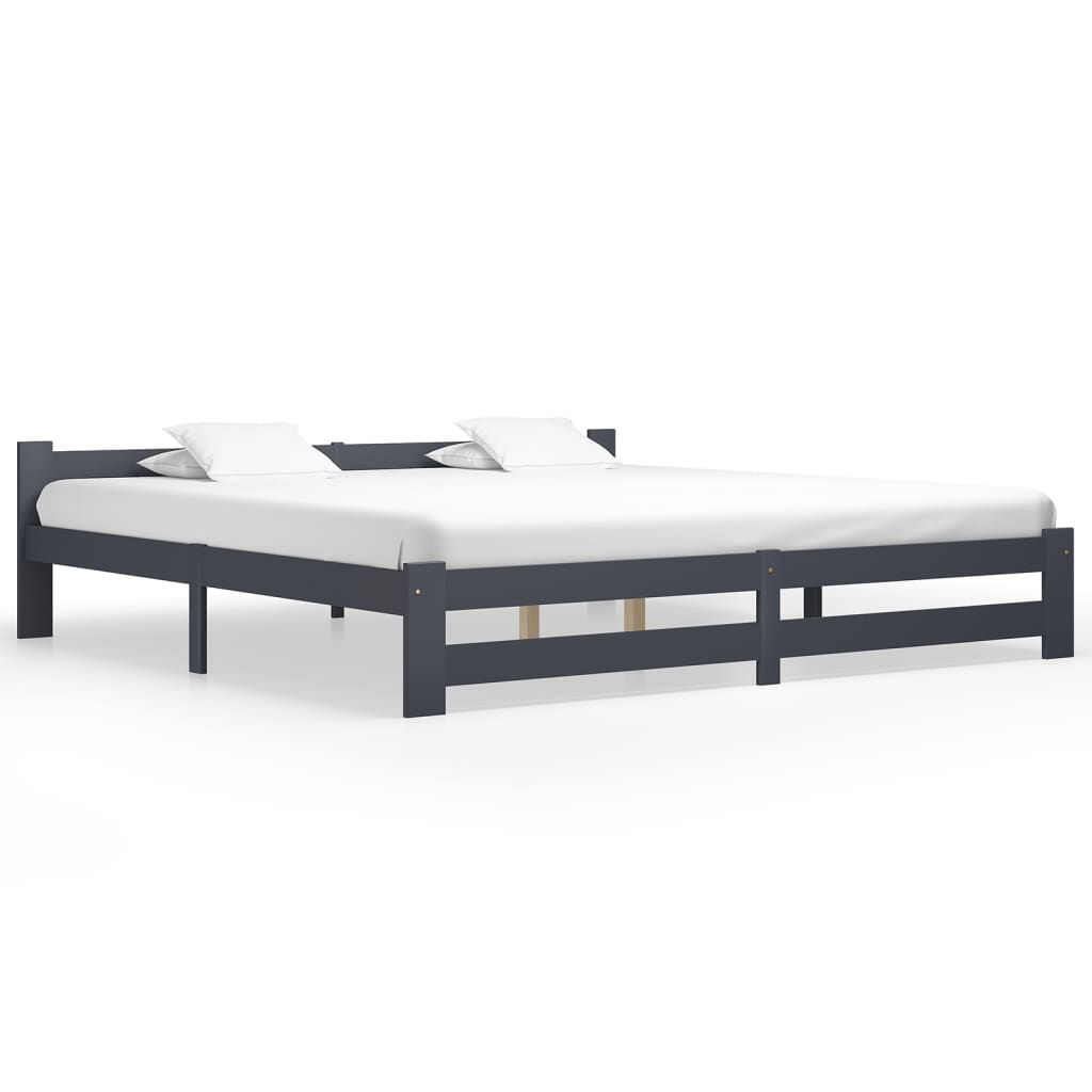 vidaXL Bedframe massief grenenhout 90x200 cm