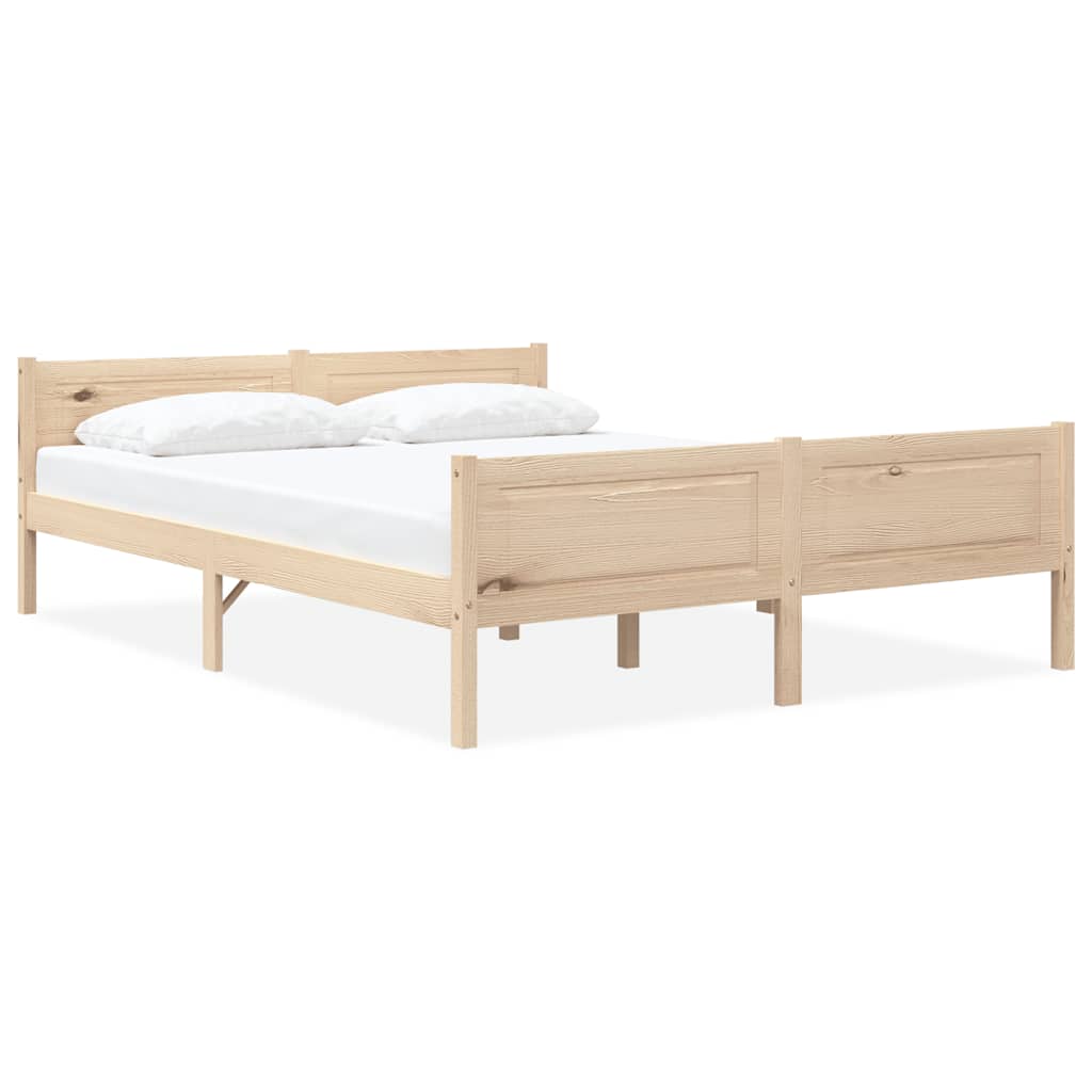 vidaXL Bedframe massief grenenhout 90x200 cm