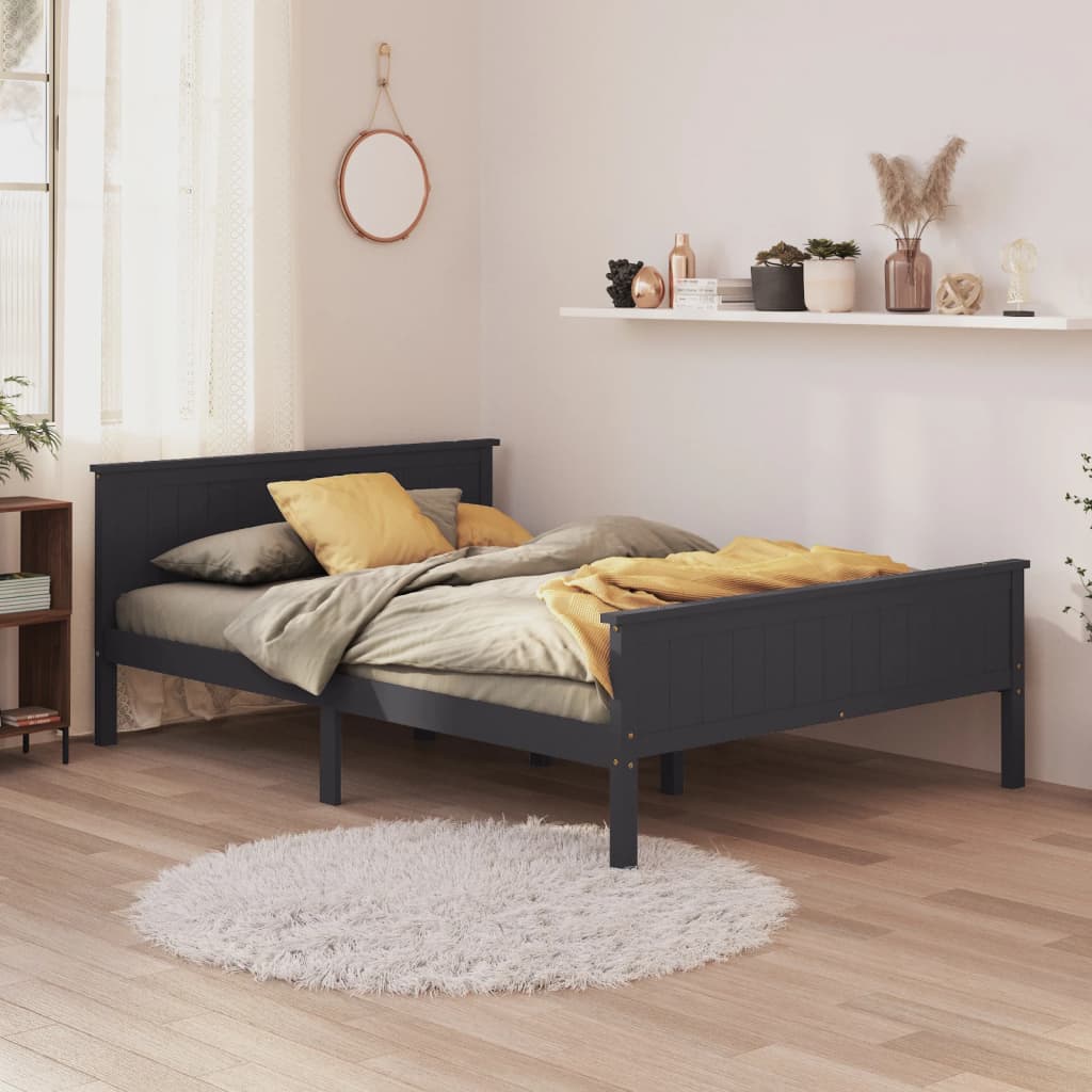 vidaXL Cadre de lit massif vert grenenhout 120x200 cm