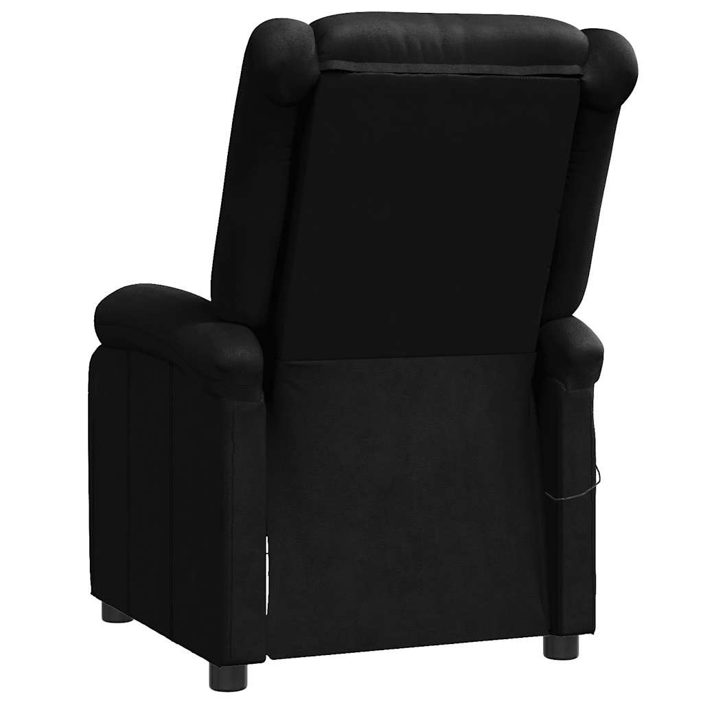 vidaXL Massage Chair Artificial Leather Black
