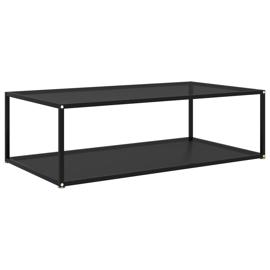 vidaXL Salontafel 60x60x35 cm gehard glas transparant