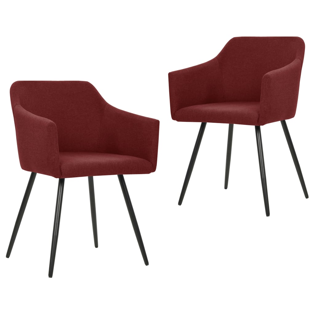 vidaXL Eetkamerstoelen 4 st stof lichtgrijs