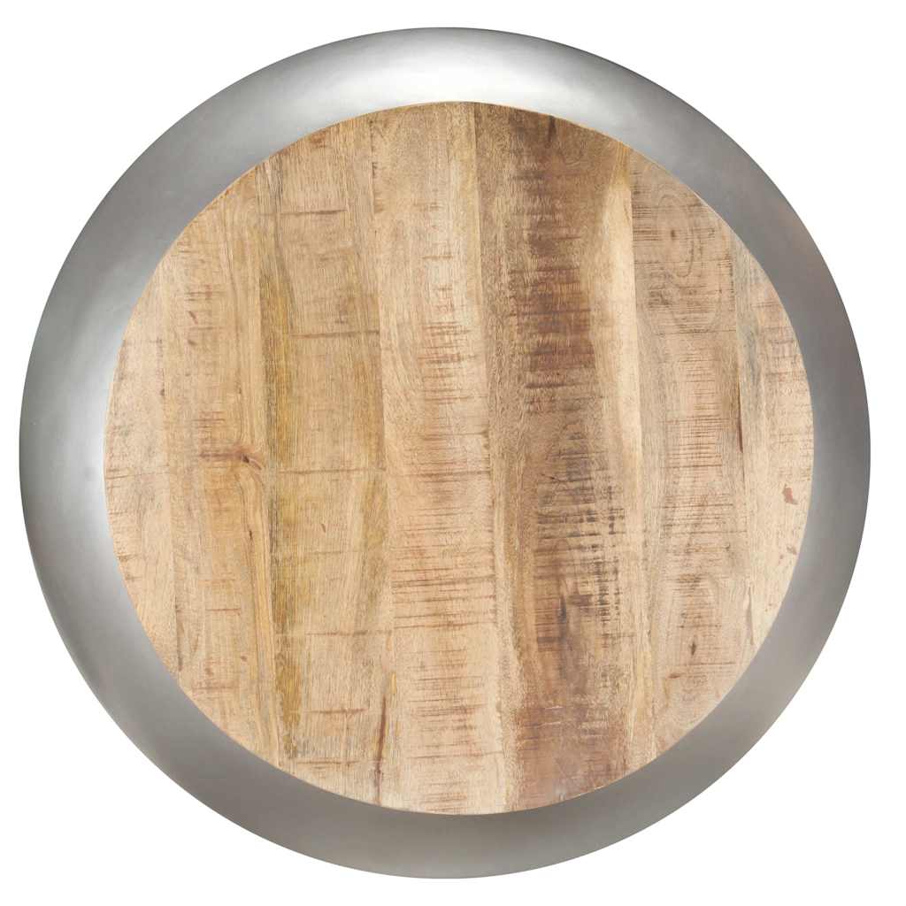 vidaXL Salontafel 68x68x30 cm massief mangohout grijs