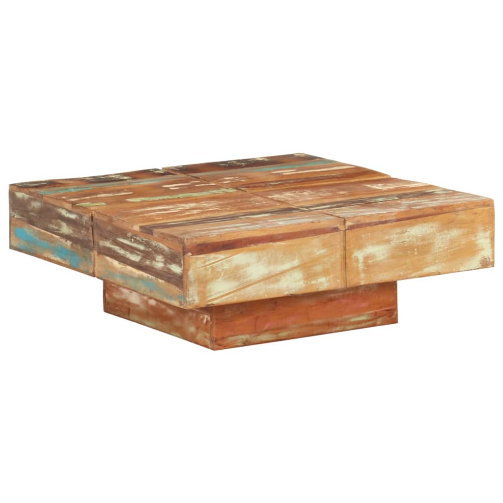vidaXL Salontafel vierkant massief mangohout brun