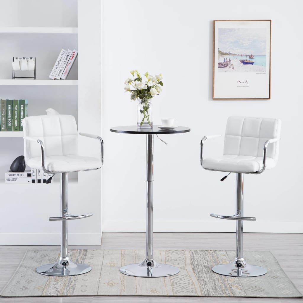 vidaXL Barstoelen 2 st artiste blanc