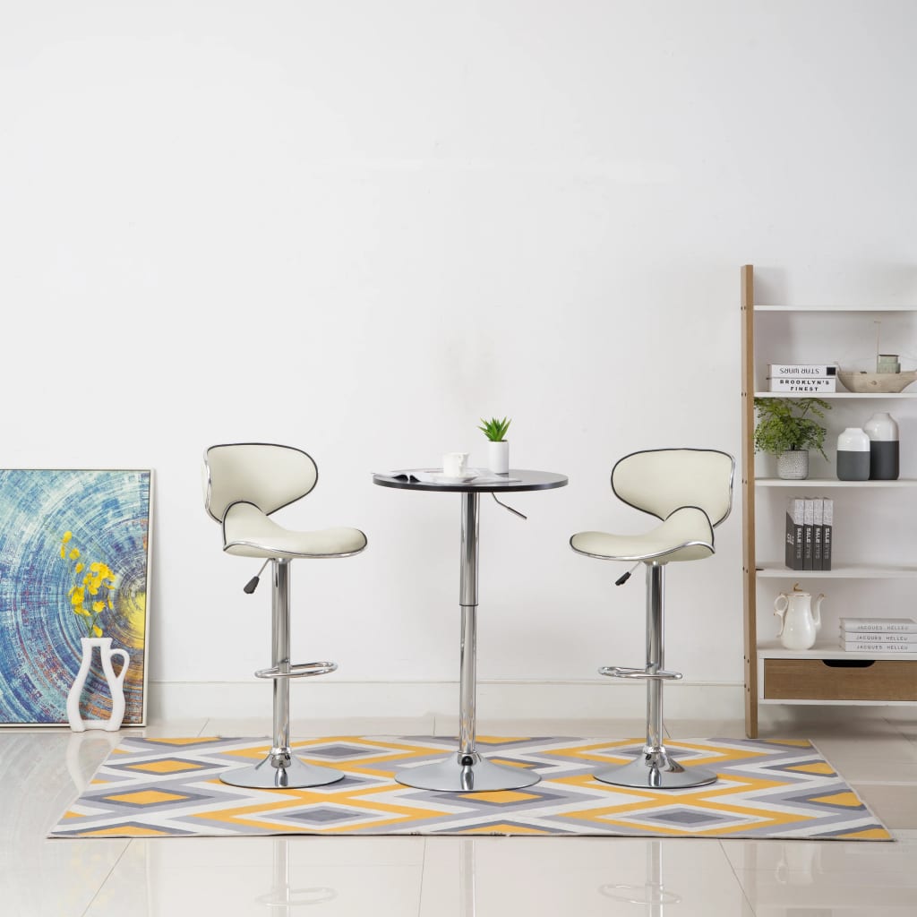 vidaXL Barstoelen 2 st artiste blanc