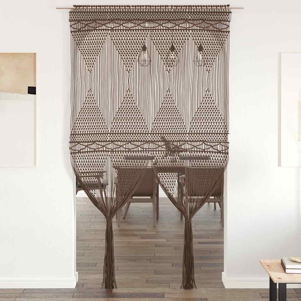 vidaXL Macrame Curtain 140x240 cm Cotton