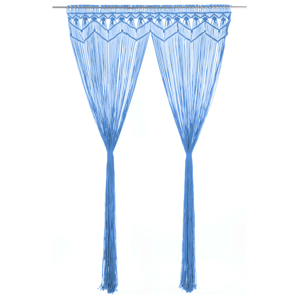 vidaXL Macrame Curtain 140x240 cm Cotton