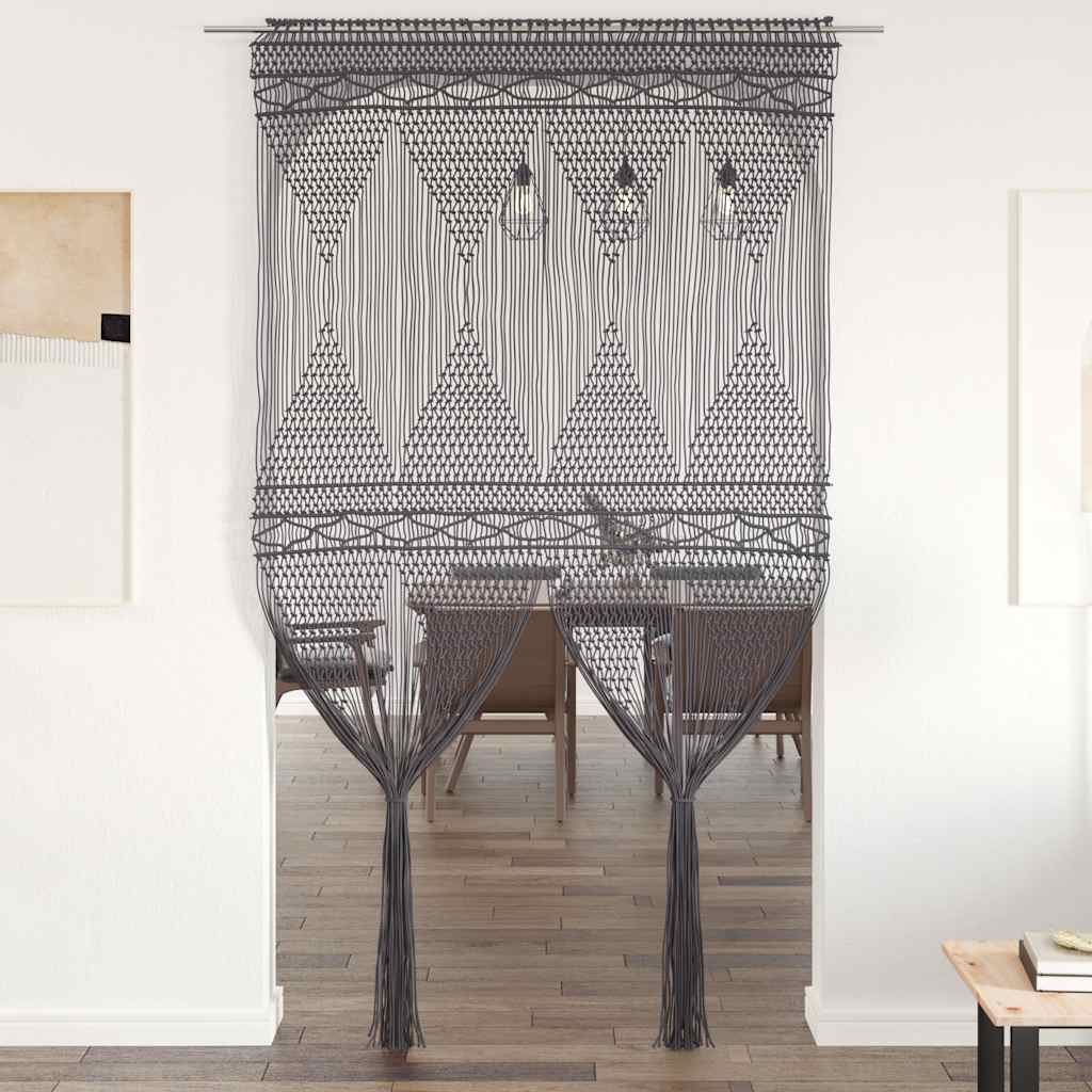 vidaXL Macrame Curtain 140x240 cm Cotton