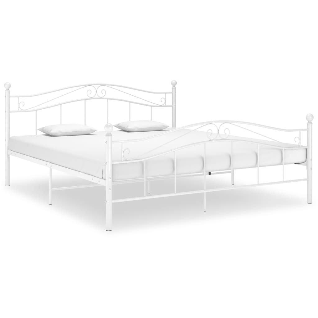 vidaXL Bedframe metaal zwart 120x200 cm