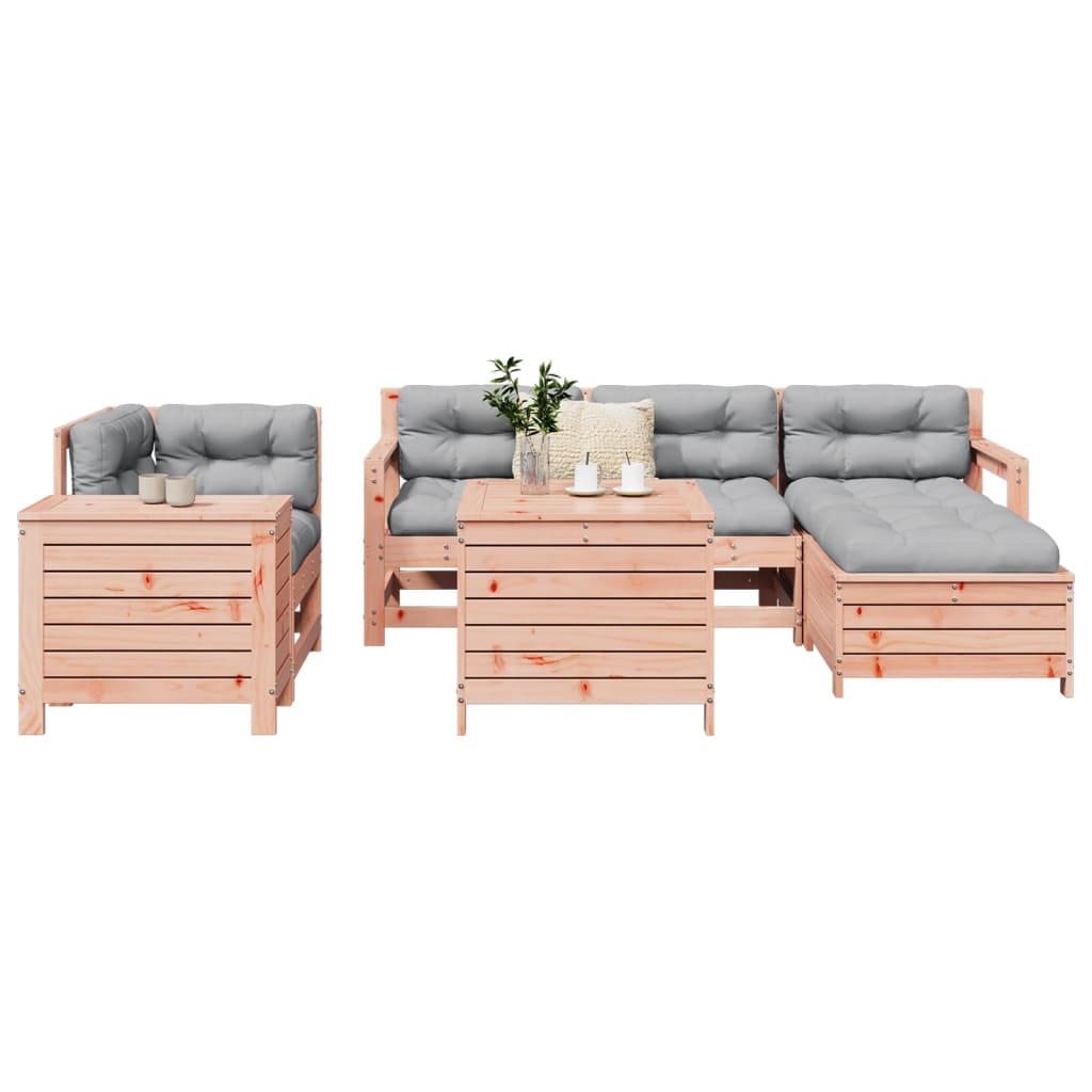 vidaXL 7-piece Lounge Set Solid Douglas Fir Wood