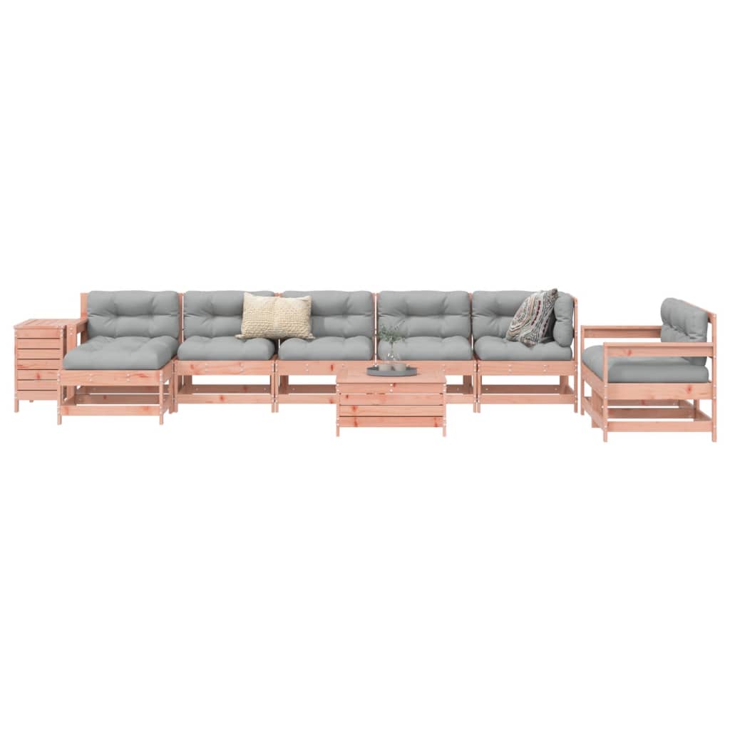 vidaXL 10-delige Loungeset massief grenenhout