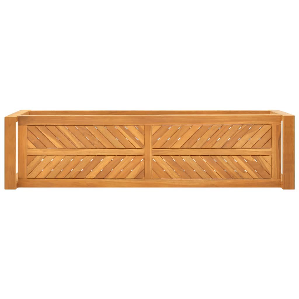 vidaXL Bank met opslag Bruin 160 x 30 x 50 cm Massief teakhout