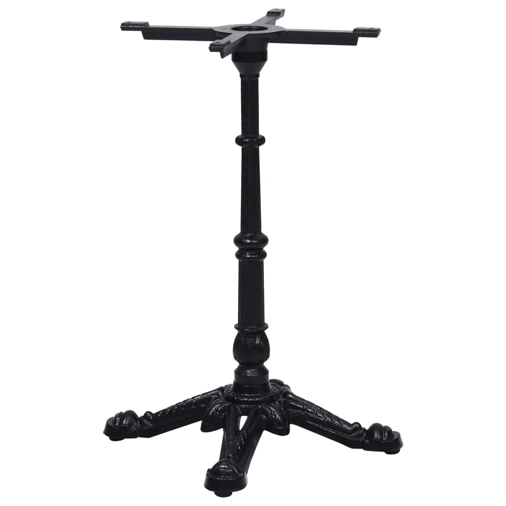 vidaXL Bistrotafelpoot 52x52x72 cm gietijzer zwart