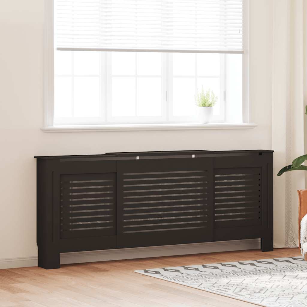 vidaXL Radiator Cover 112x19x81.5 cm MDF white