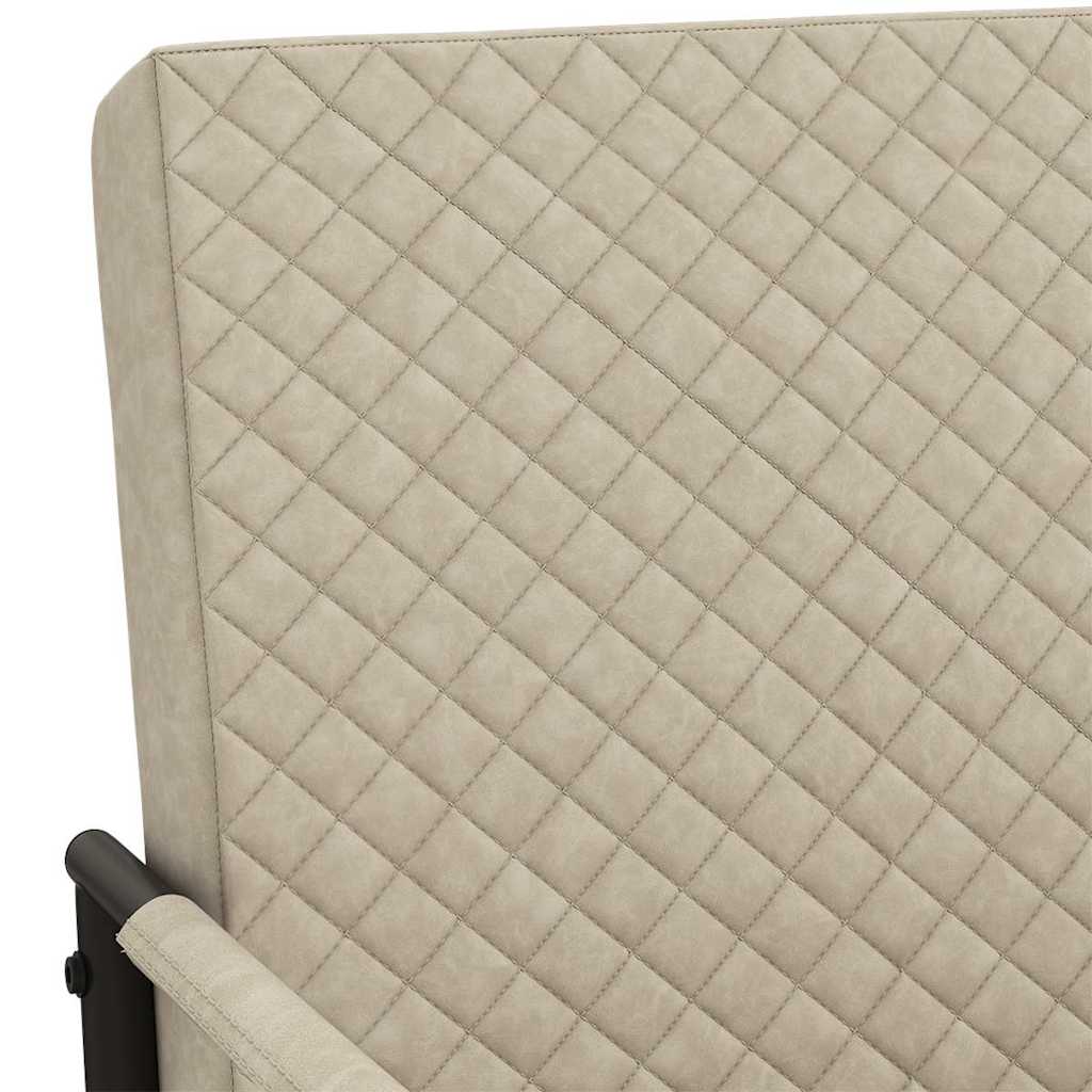 vidaXL Chair faux leather cream