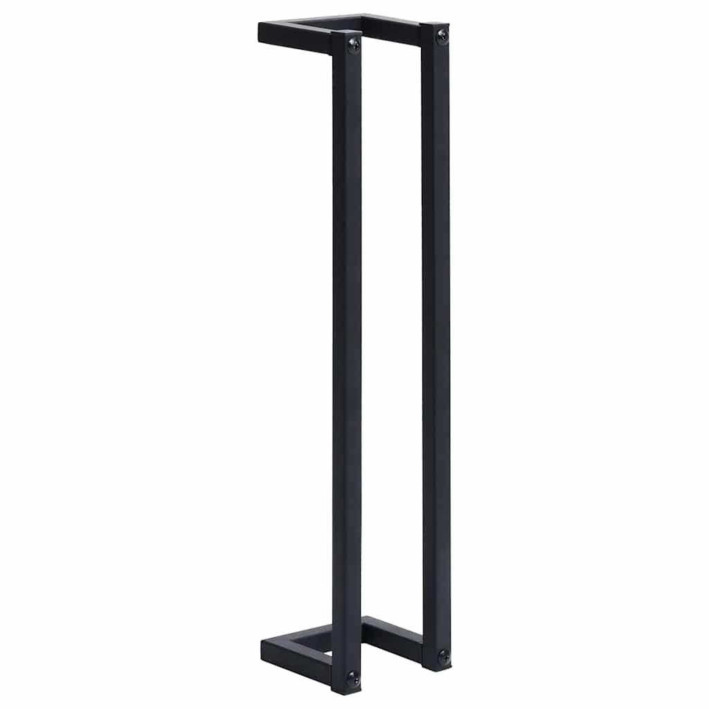 vidaXL Handdoekenrek 25x20x95 cm ijzer zwart
