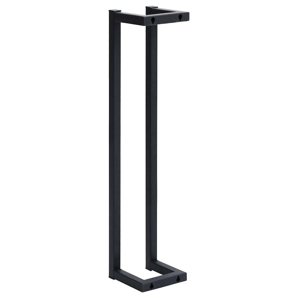 vidaXL Handdoekenrek 25x20x95 cm ijzer zwart