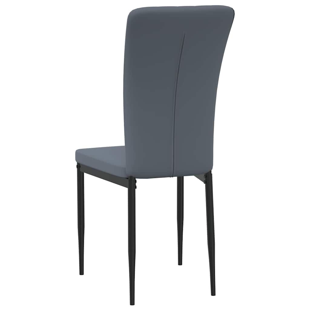 vidaXL Eetkamerstoelen 2 st fluweel donkergrijs