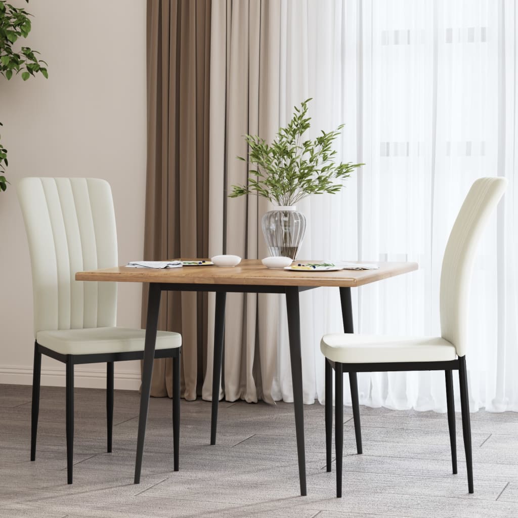 vidaXL Eetkamerstoelen 2 st fluweel donkergrijs