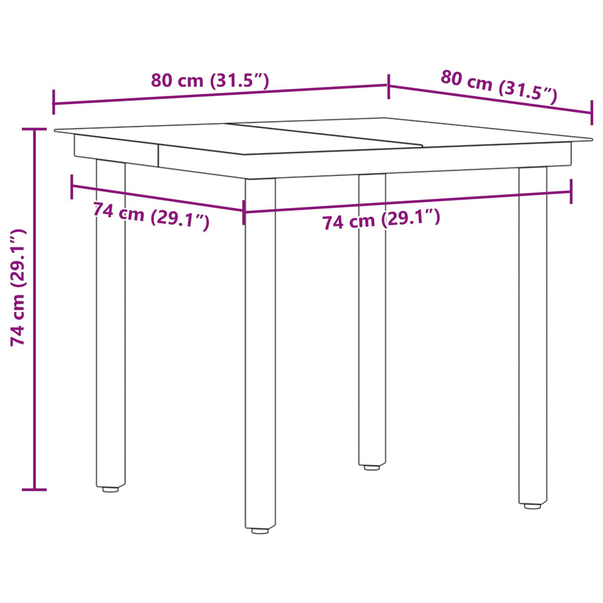 vidaXL Tuin Eettafel Set met kussen 3 pcs Zwart poly rattan