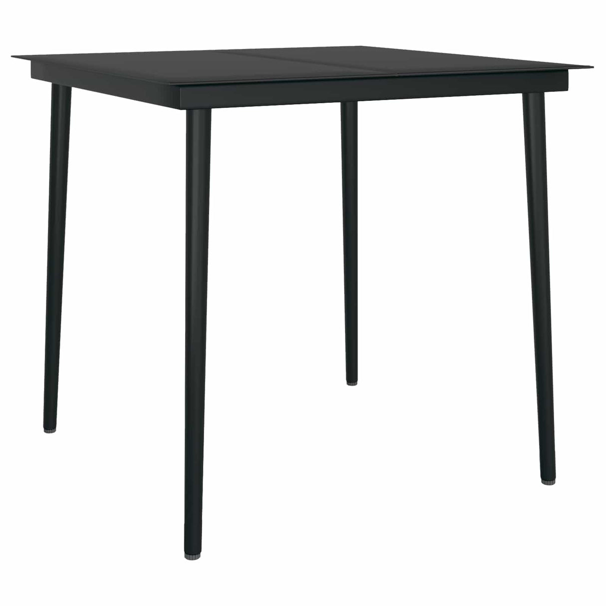 vidaXL Tuin Eettafel Set met kussen 3 pcs Lichtgrijs poly rattan
