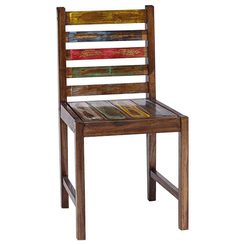 vidaXL Eetkamerstoelen 6 st massief gerecycled hout