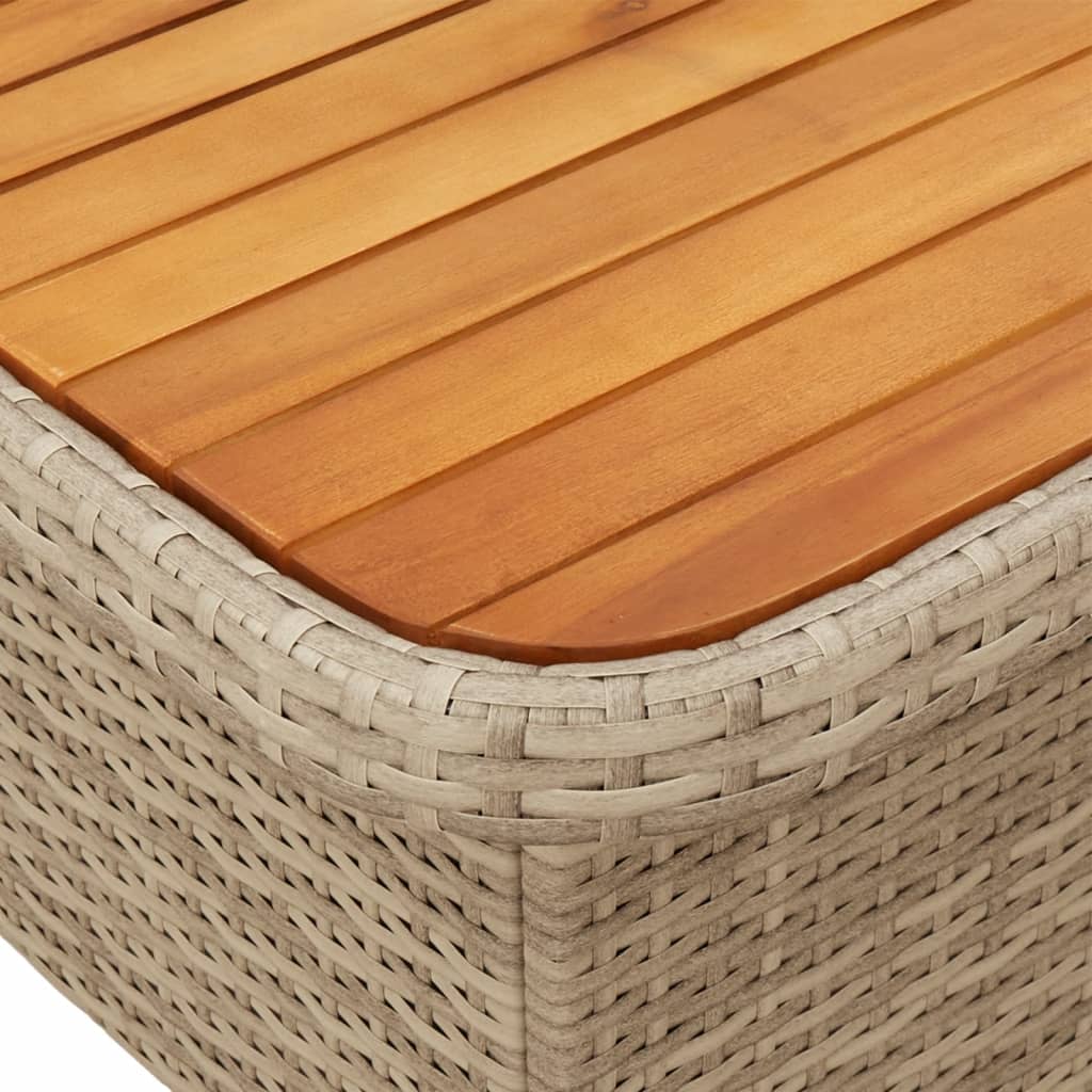 vidaXL 6-delige Loungeset met kussens poly rattan grijs