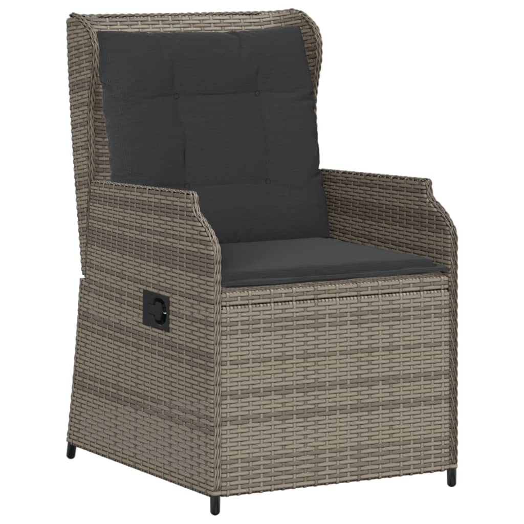 vidaXL 6-delige Loungeset met kussens poly rattan beige
