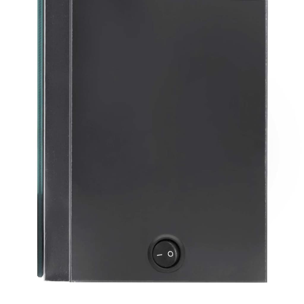 vidaXL Badkamerkast met spiegel en LED 80x12x68 cm betongrijs