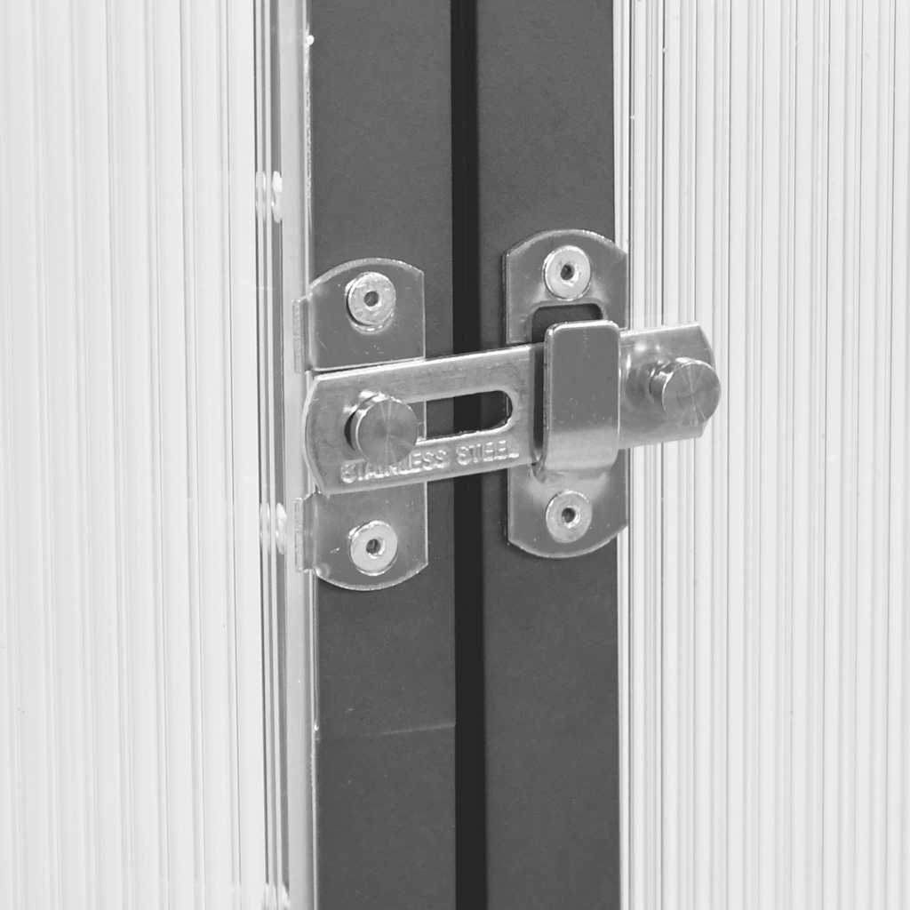 vidaXL Tuinkas met basisframe 224x169x202 cm aluminium zilverkleurig