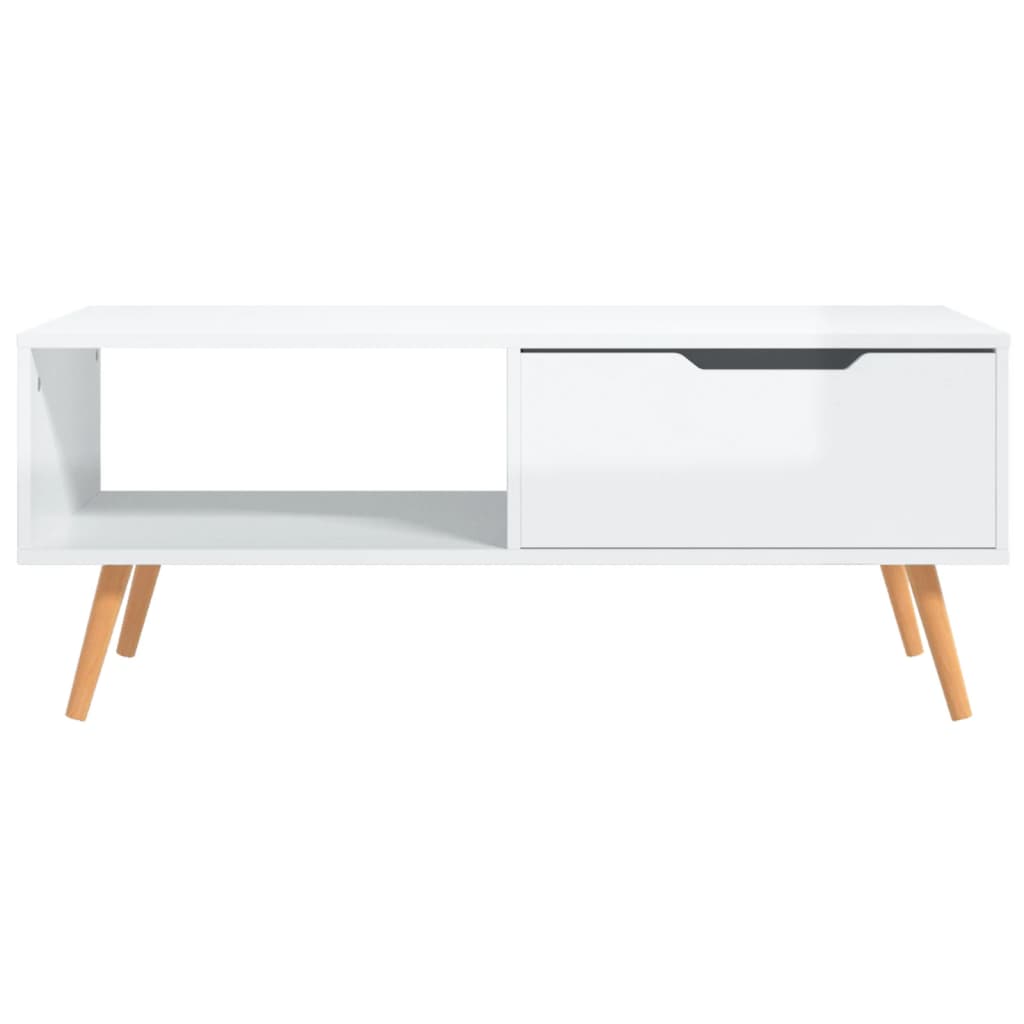 vidaXL Salontafel 100x49,5x43 cm bewerkt hout wit