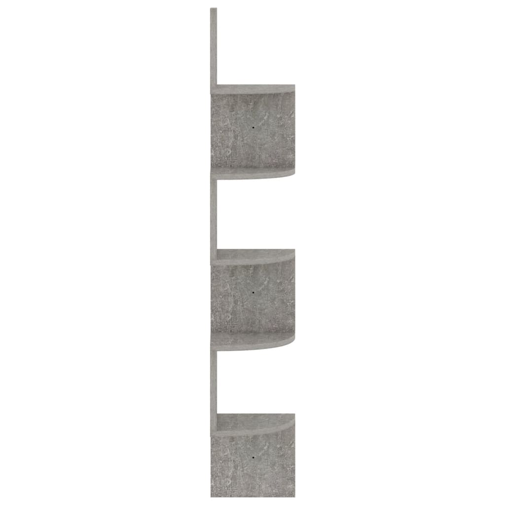 vidaXL Hoekwandschap 19x19x123 cm bewerkt hout wit