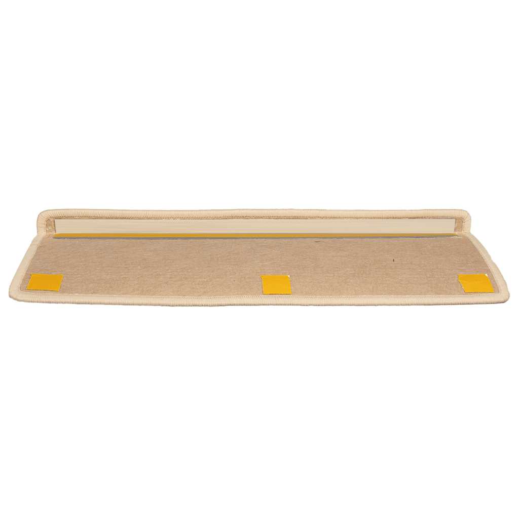 vidaXL Trapmatten 15 st 65x21x4 cm zilver met rechthoekige rand