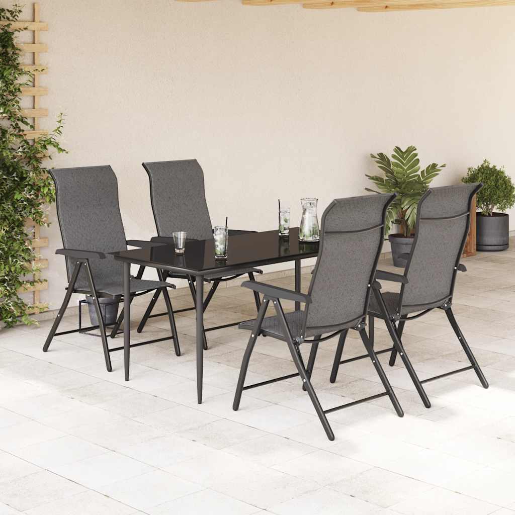 vidaXL Tuinstoelen 4 st inklapbaar poly rattan bruin